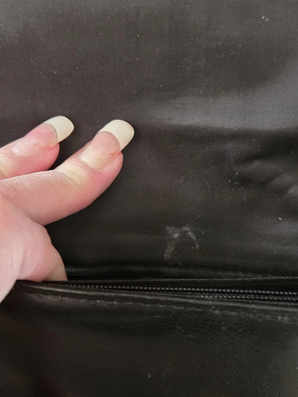 Classic Black Payless Faux Leather Envelope Clutch - Elegant Ruffle Detail
